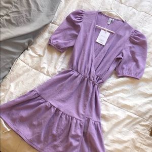 & Other Stories Lilac Wrap Dress